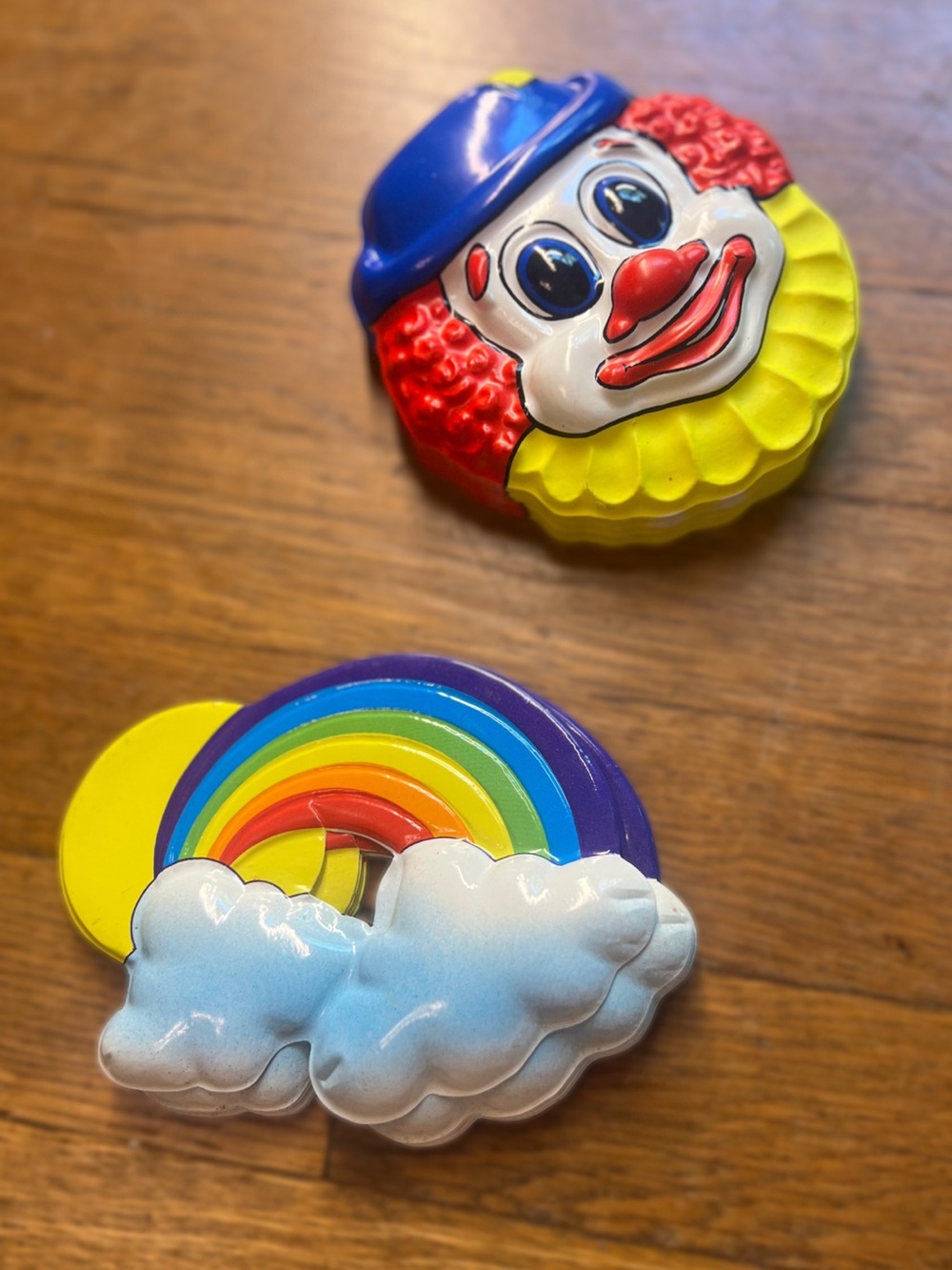 Bakery Craft - Clown and Rainbow Cake Toppers